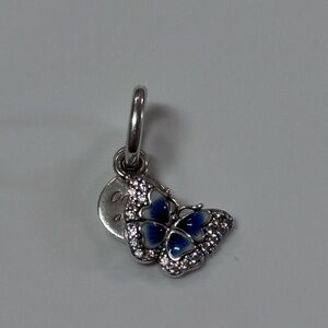 Silver and Blue Butterfly Pandora Charm